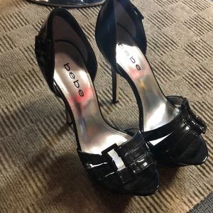 Black Bebe Pumps